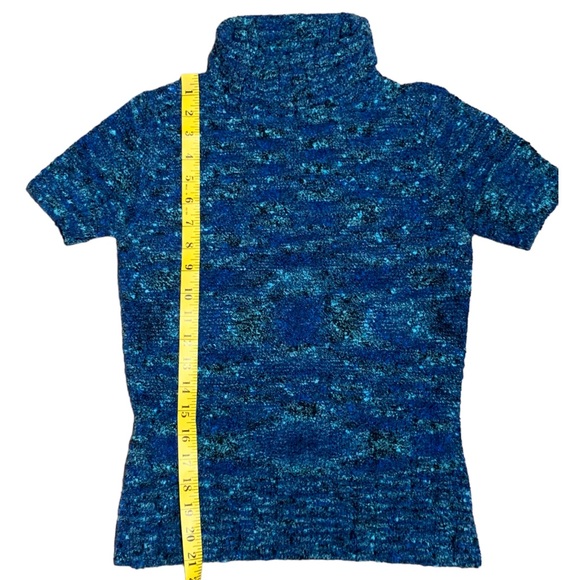 Oscar  by Oscar de la Renta, Short sleeve turtleneck sweater - Picture 9 of 9